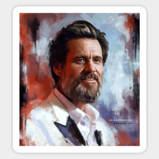 Jim Carrey artwork Sticker